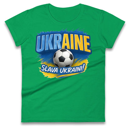 Ukraine Retro World Cup Ladies T Shirt
