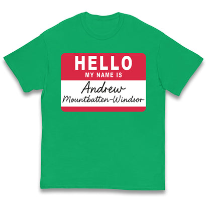 Andrew Mountbatten Windsor Kids T Shirt