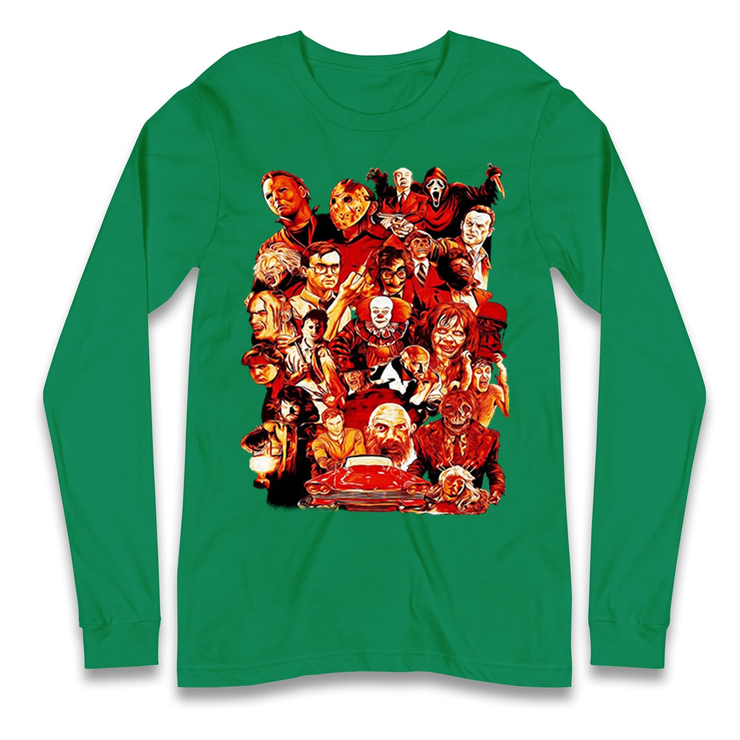 Horror Characters Halloween Long Sleeve T Shirt