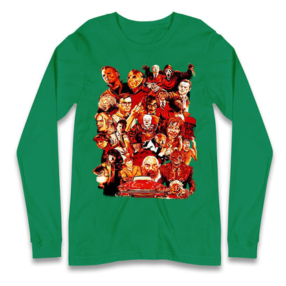Horror Characters Halloween Long Sleeve T Shirt