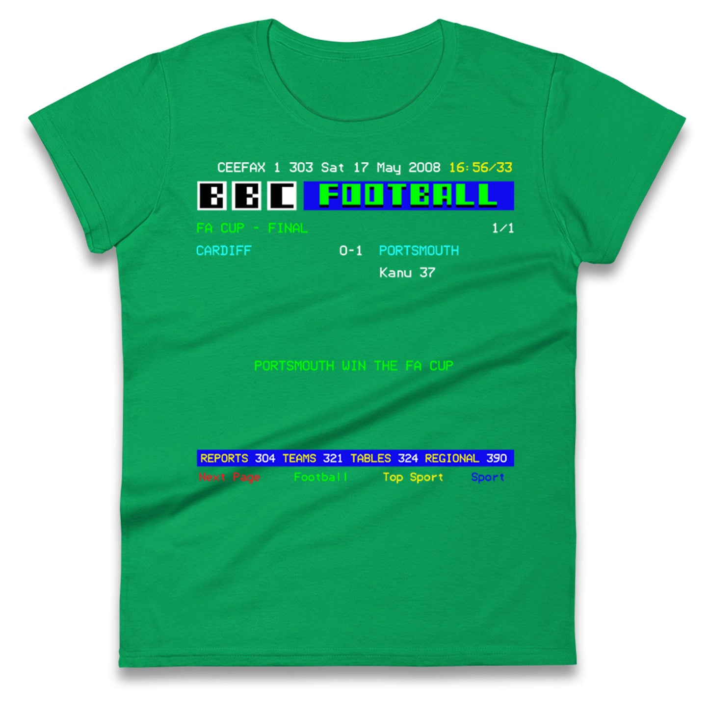 Portsmouth FA Cup Winners 2008 Ladies T Shirt