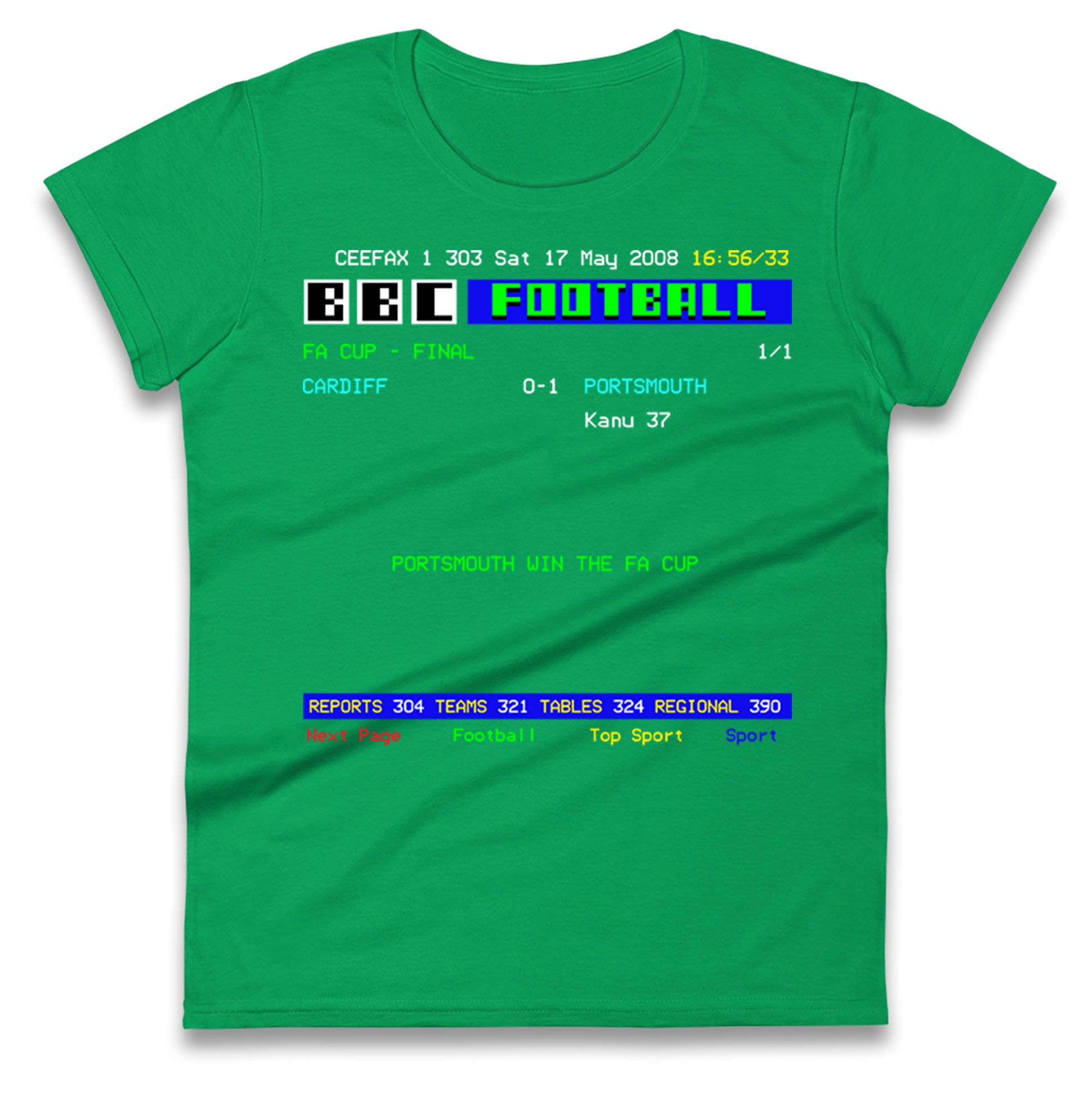 Portsmouth FA Cup Winners 2008 Ladies T Shirt