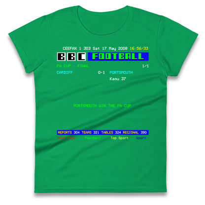 Portsmouth FA Cup Winners 2008 Ladies T Shirt
