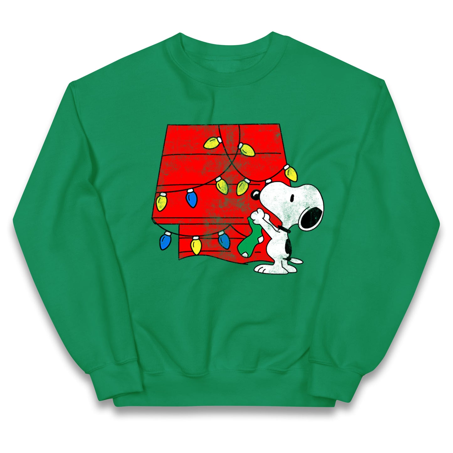 snoopy lighting house christmas jumper