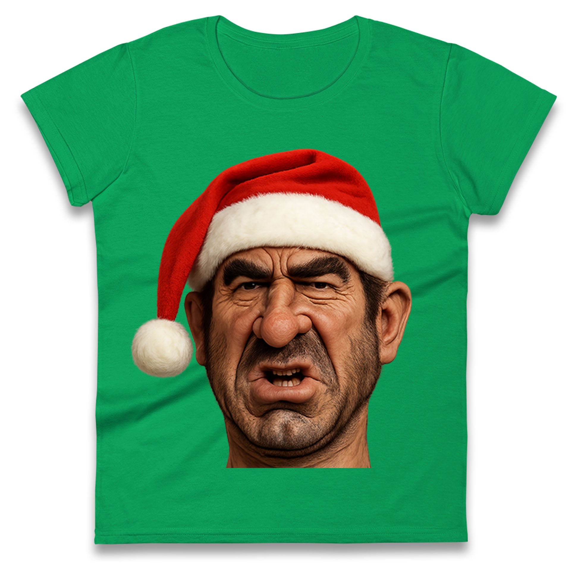 Eric Cantona Xmas Ladies T Shirt