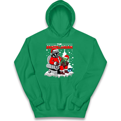 Mandalorian Christmas Kids Hoodie
