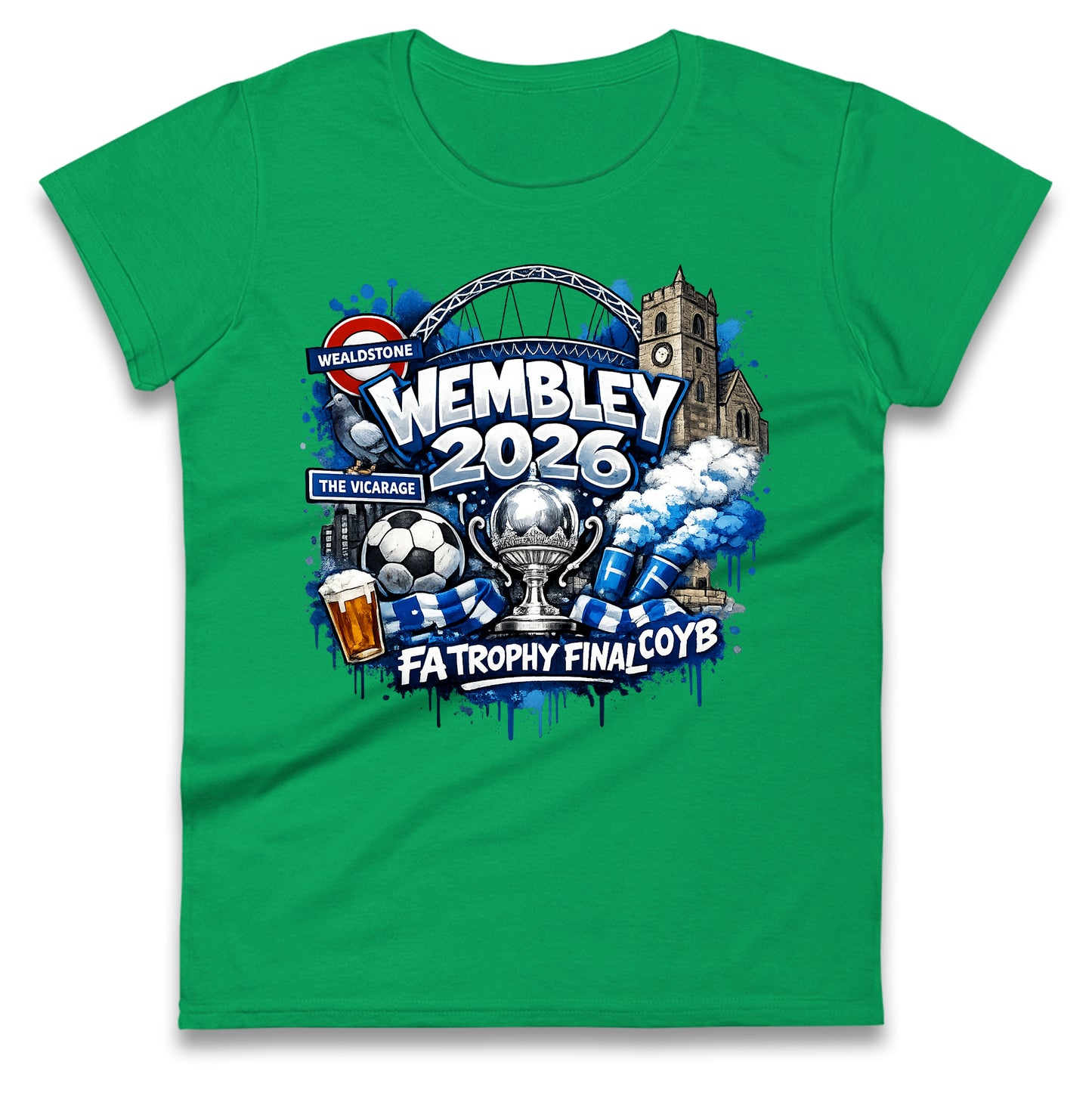 Wealdstone FA Trophy Final Wembley 2026 | Buy FA Trophy Wear Ladies T Shirt 
