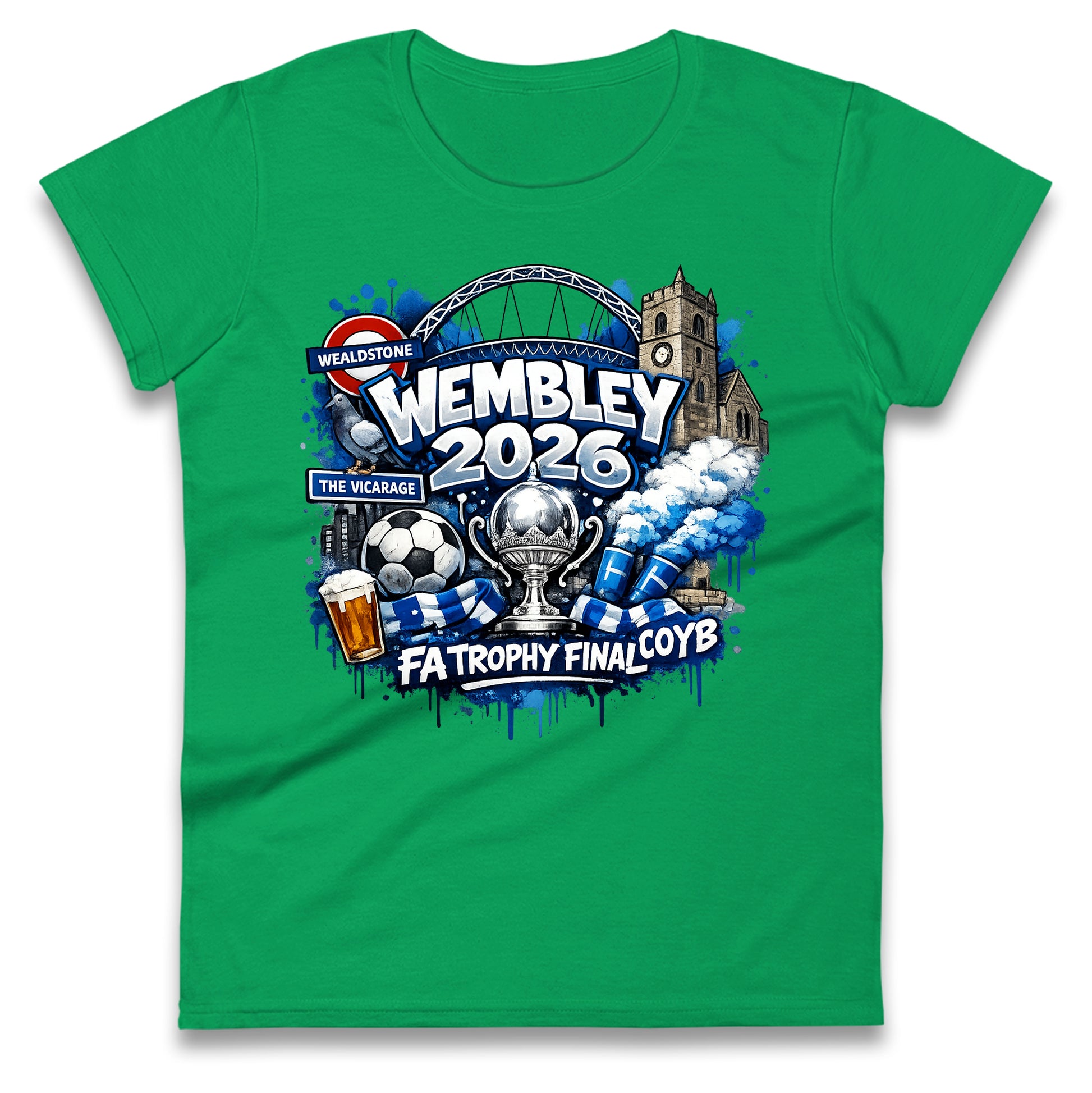 Wealdstone FA Trophy Final Wembley 2026 | Buy FA Trophy Wear Ladies T Shirt 