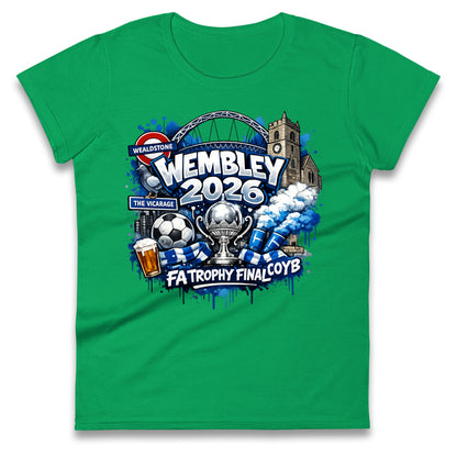 Wealdstone FA Trophy Final Wembley 2026 | Buy FA Trophy Wear Ladies T Shirt 