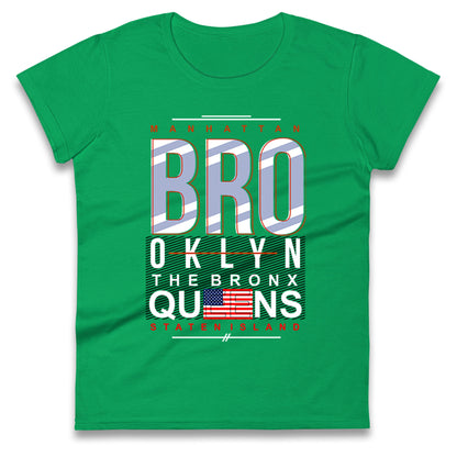 Brooklyn New York State Ladies T Shirt