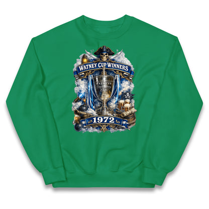 Retro Bristol Rovers Football Kids Jumper