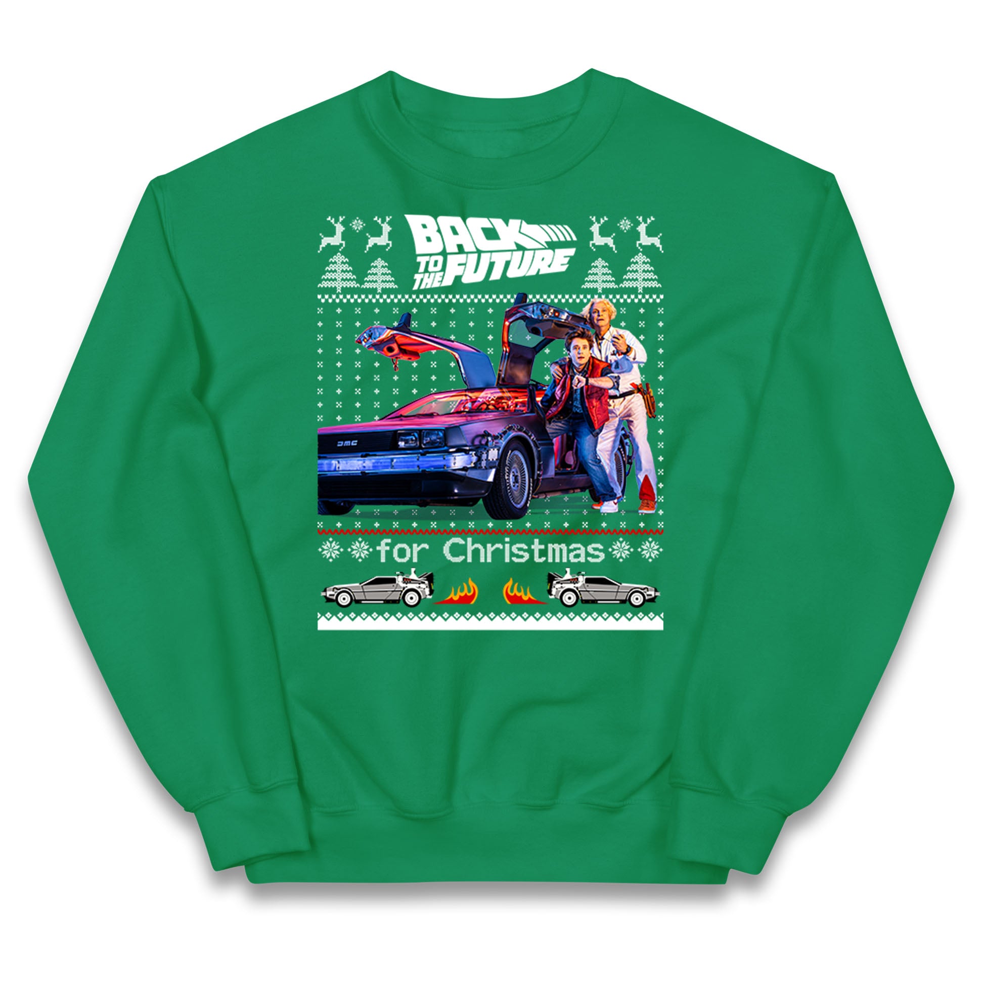 Back To The Future Christmas Kids Jumper