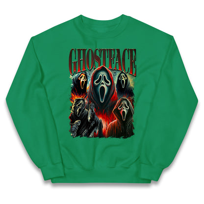 Ghost Face Halloween Bootleg Kids Jumper