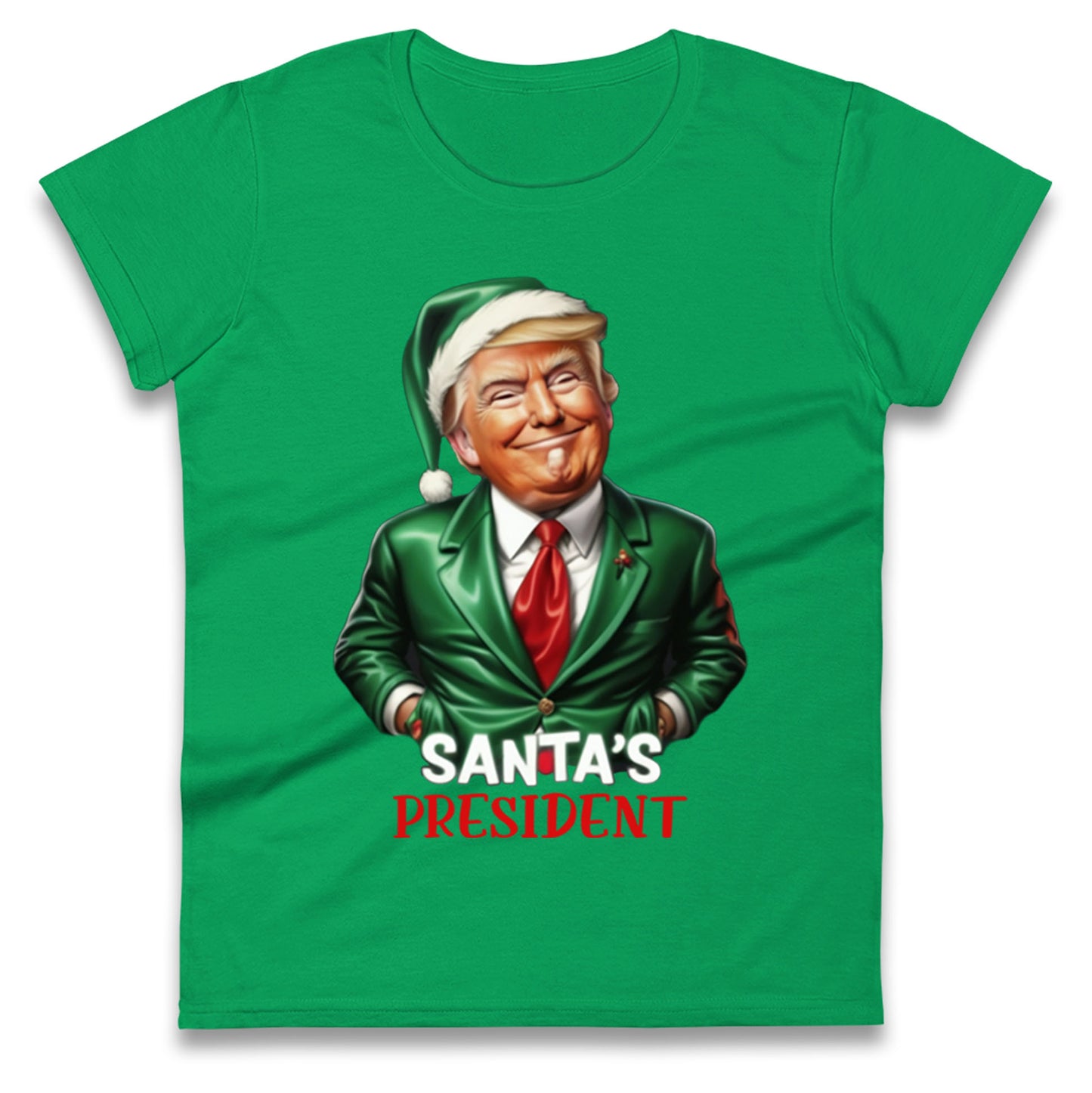 Donald Trump Christmas Ladies T Shirt
