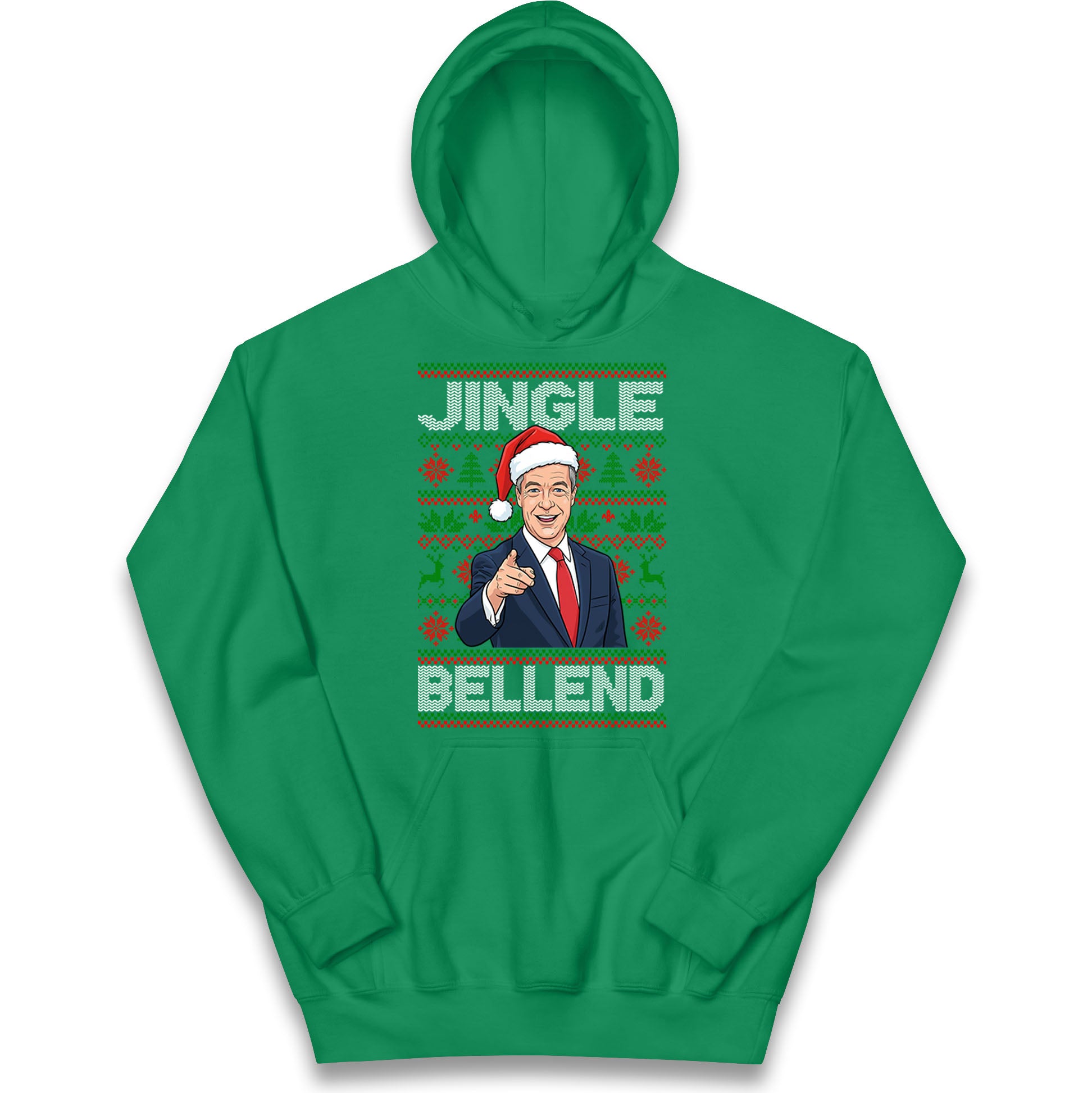 Nigel Farage Christmas Kids Hoodie