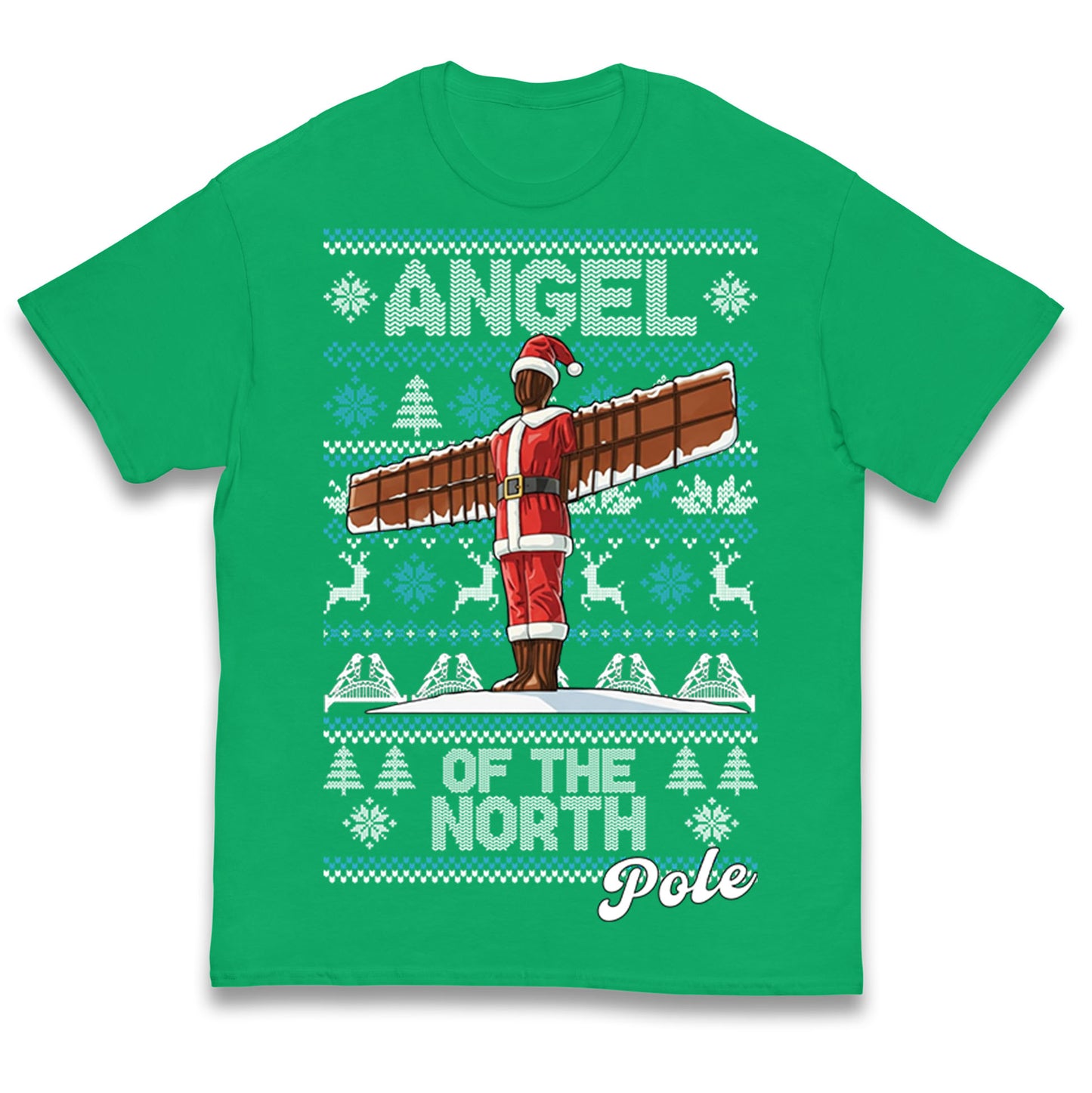 Angel Of The North Pole Christmas Kids T Shirt