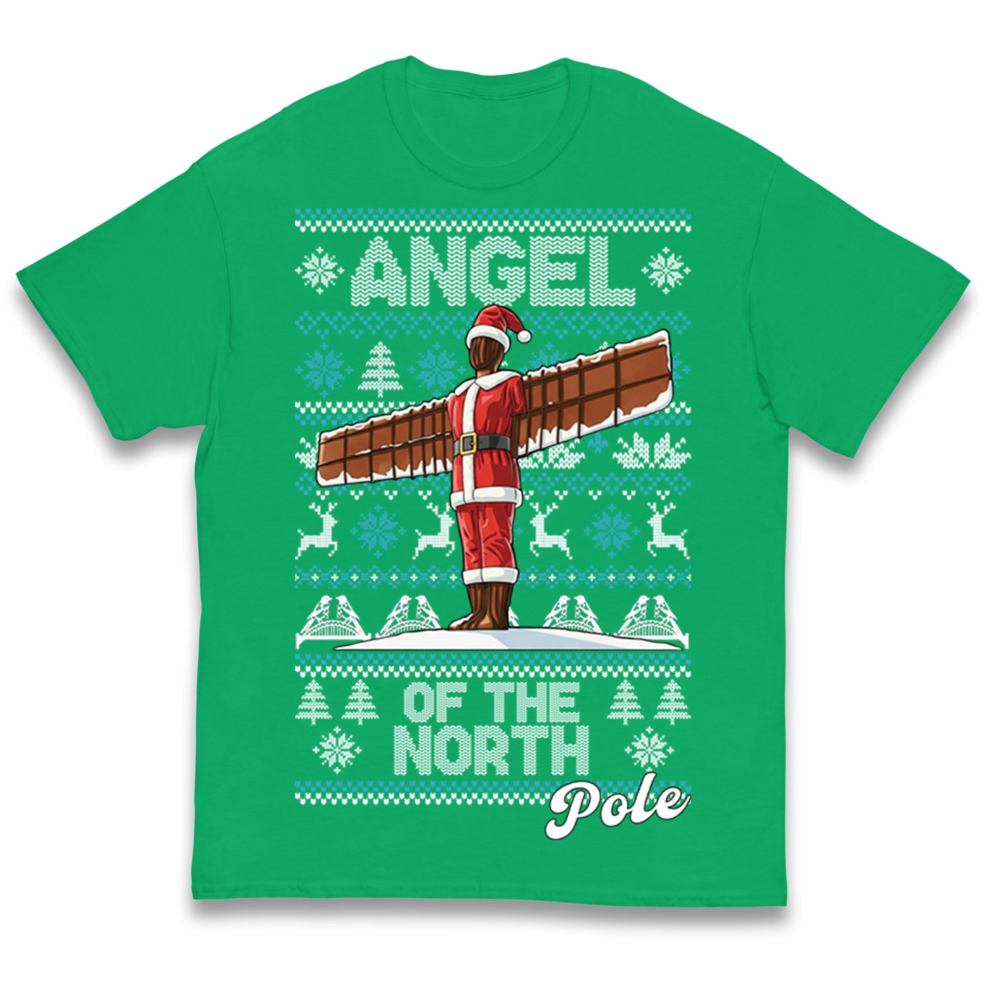 Angel Of The North Pole Christmas Kids T Shirt