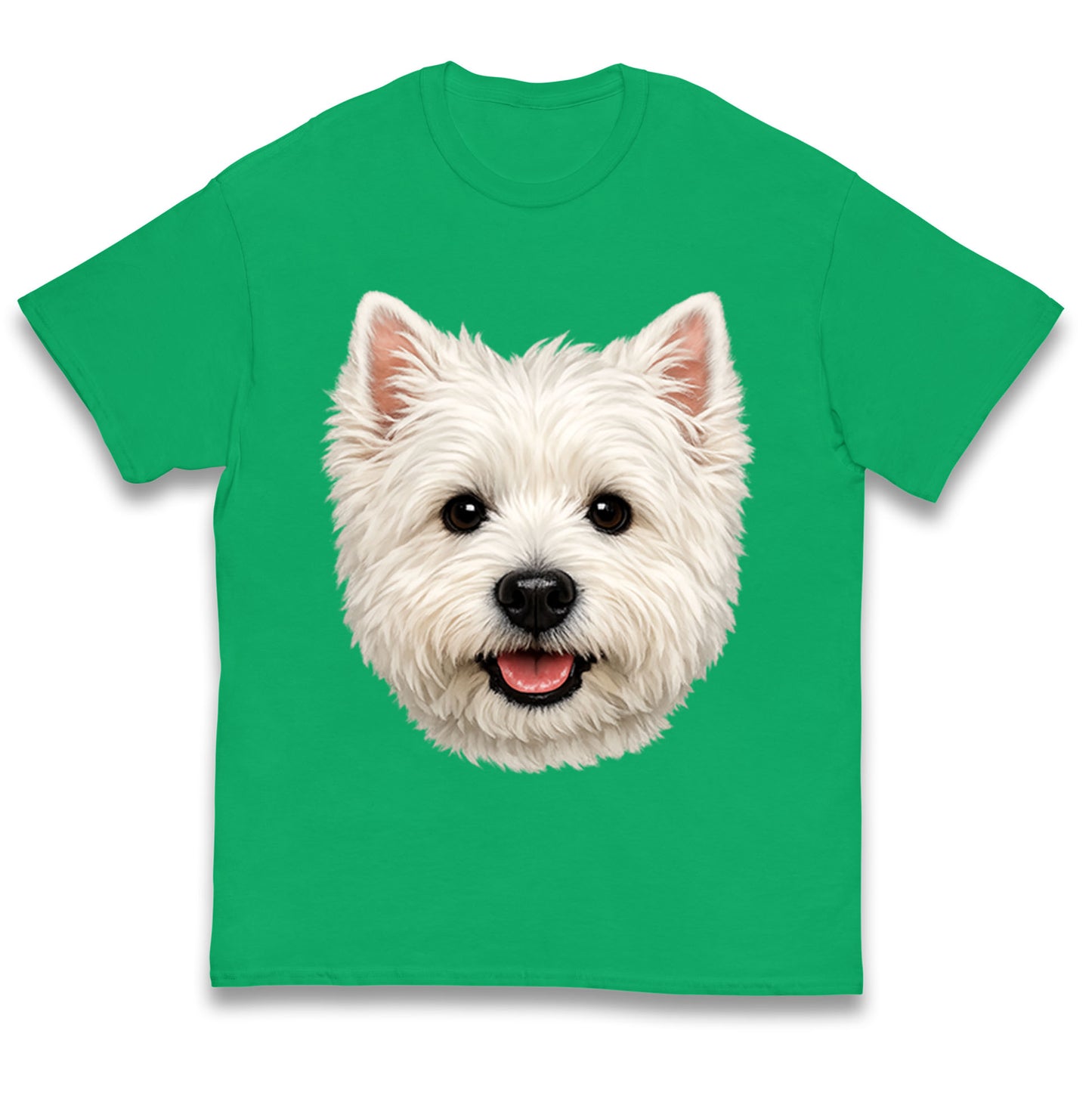 West Highland White Terrier Dog Face Kids T Shirt