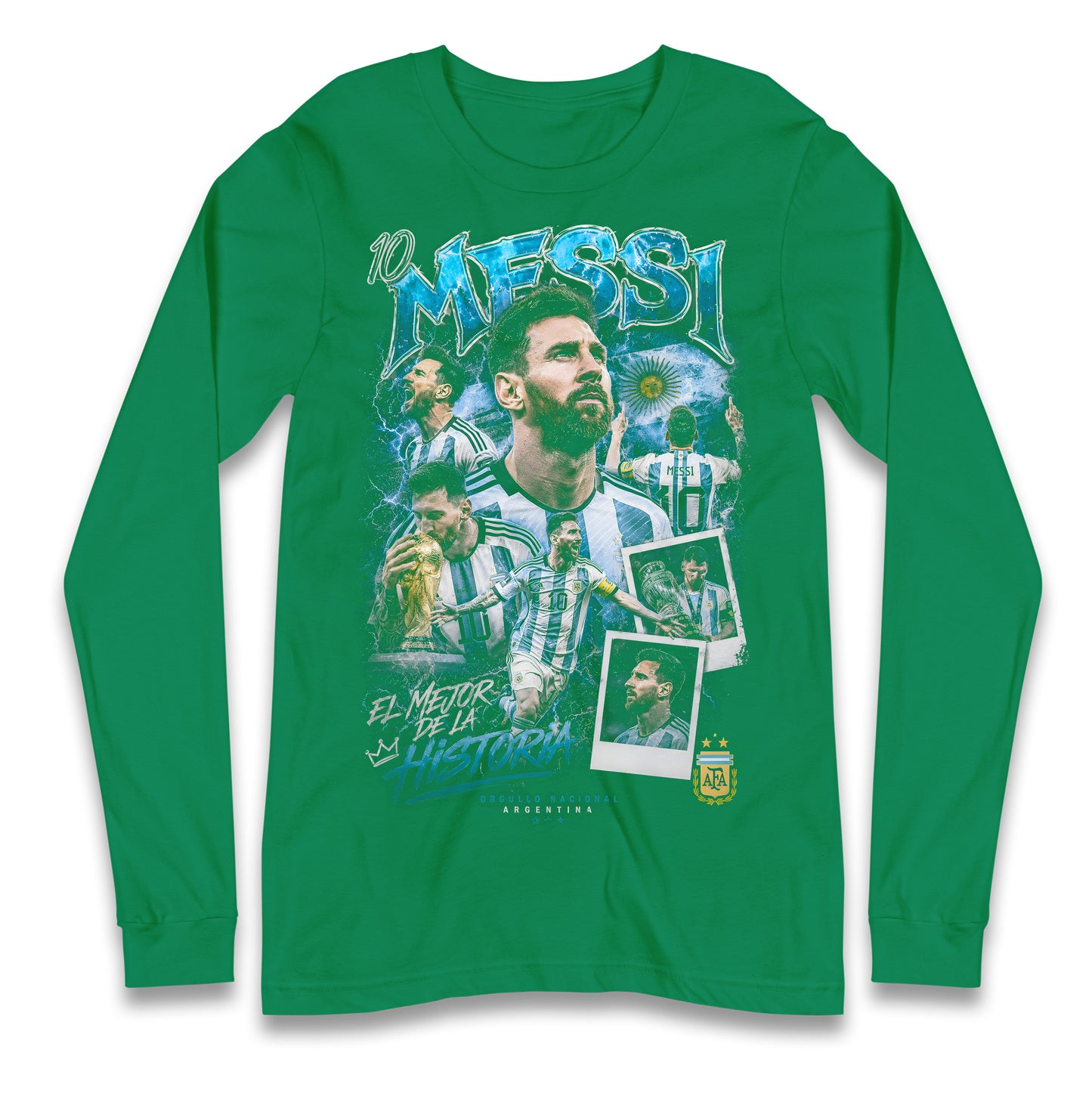10 Messi Argentina Longsleeve T Shirt