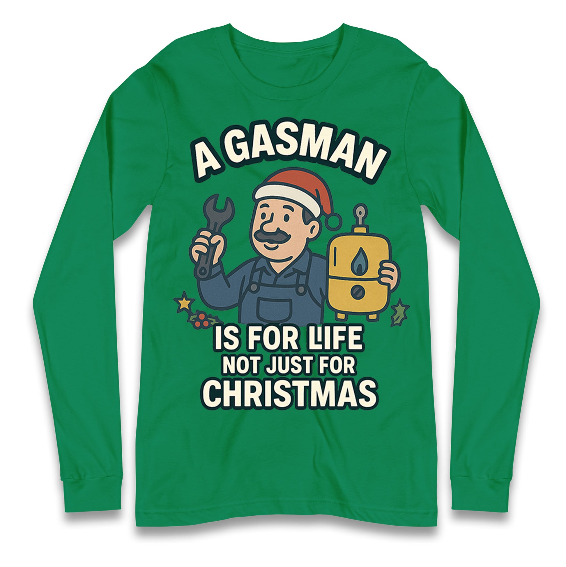 Gasman Christmas Longsleeve T Shirt
