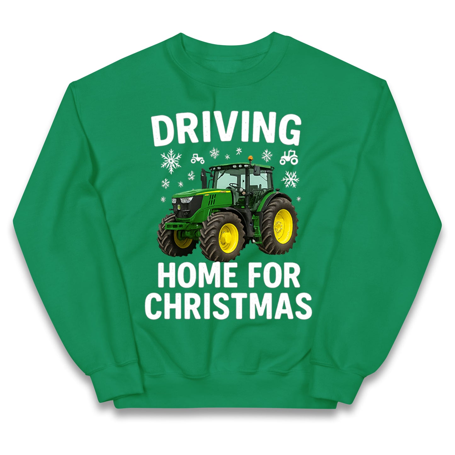 John Deere Tractor Christmas Kids Jumper