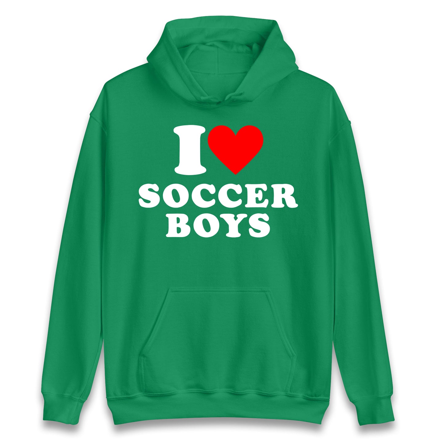 I Love Soccer Boys Hoodie