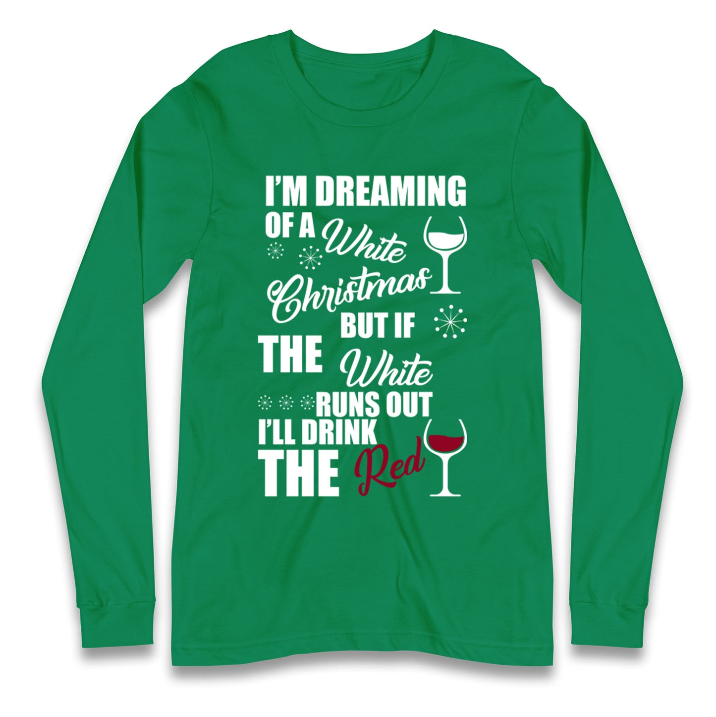 Wine Christmas Longsleeve T Shirt