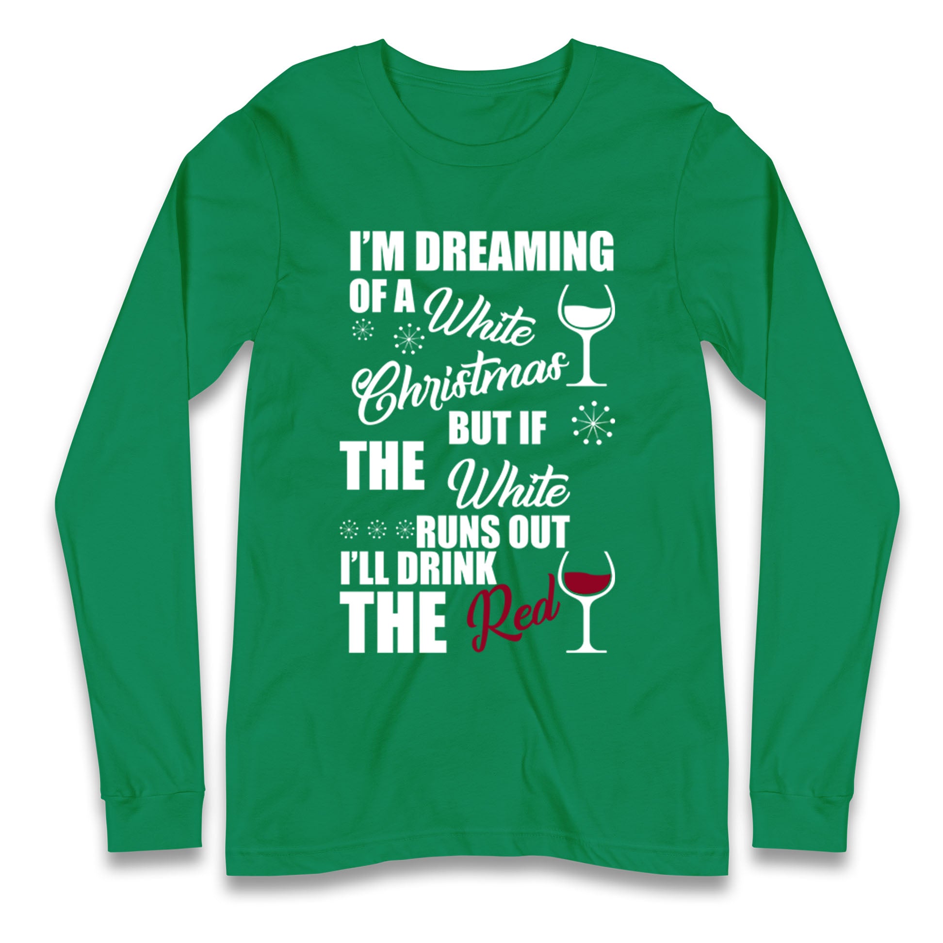 Wine Christmas Longsleeve T Shirt
