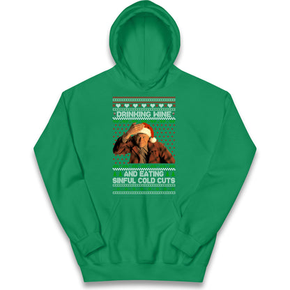 Ed Gein Wine Christmas Kids Hoodie