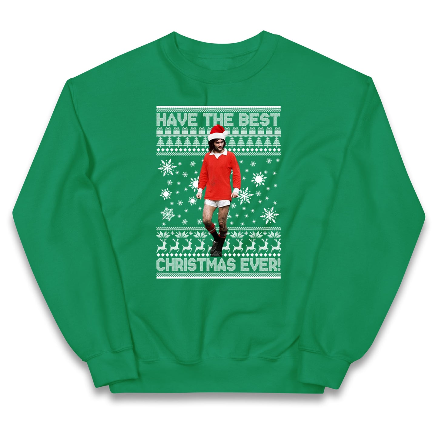 Christmas George Best Kids Jumper