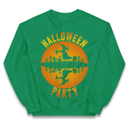 Scary Witch Halloween Party Jumper
