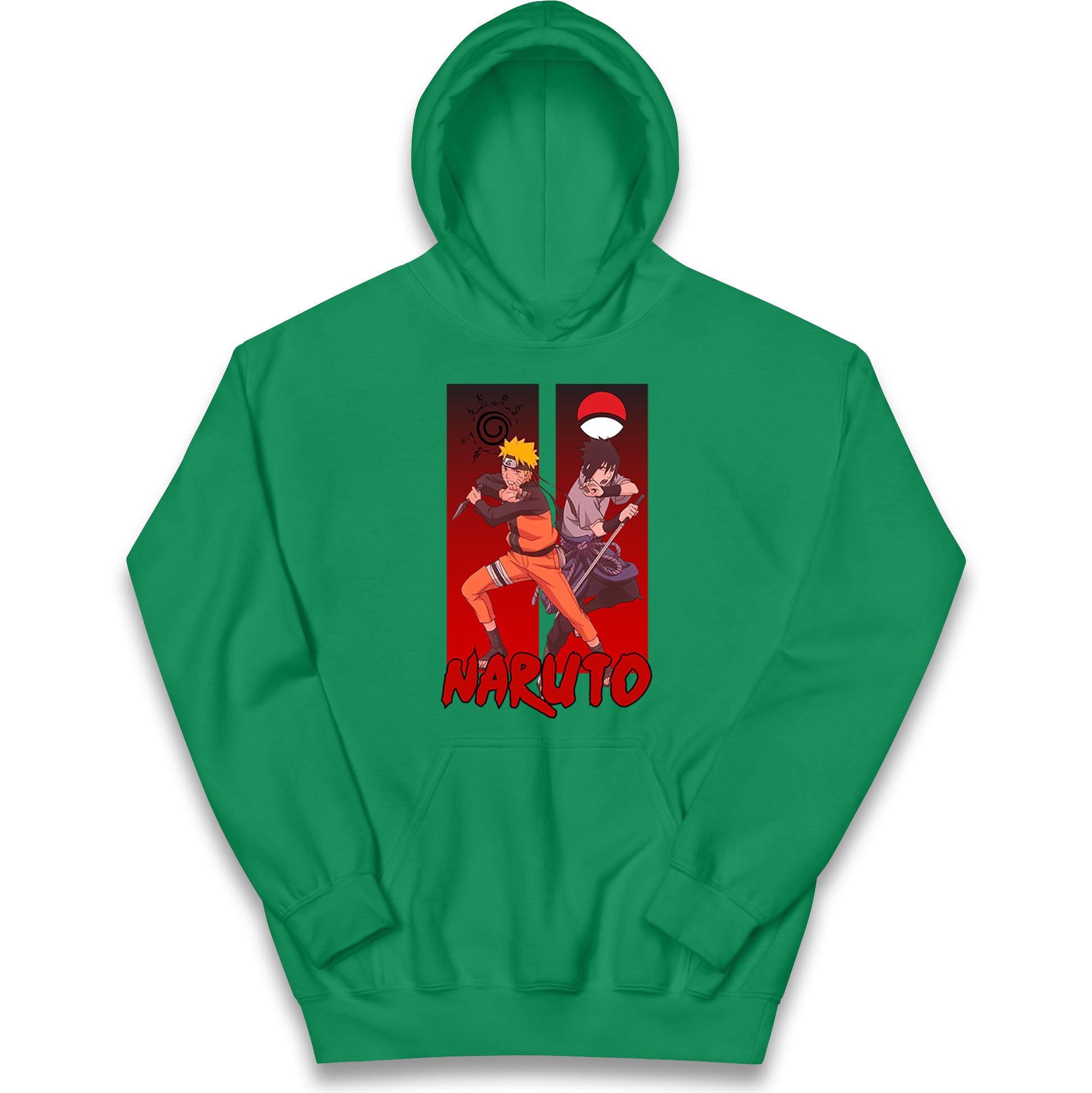 naruto eight trigrams sealing and sasuke uchiha crest hoodie