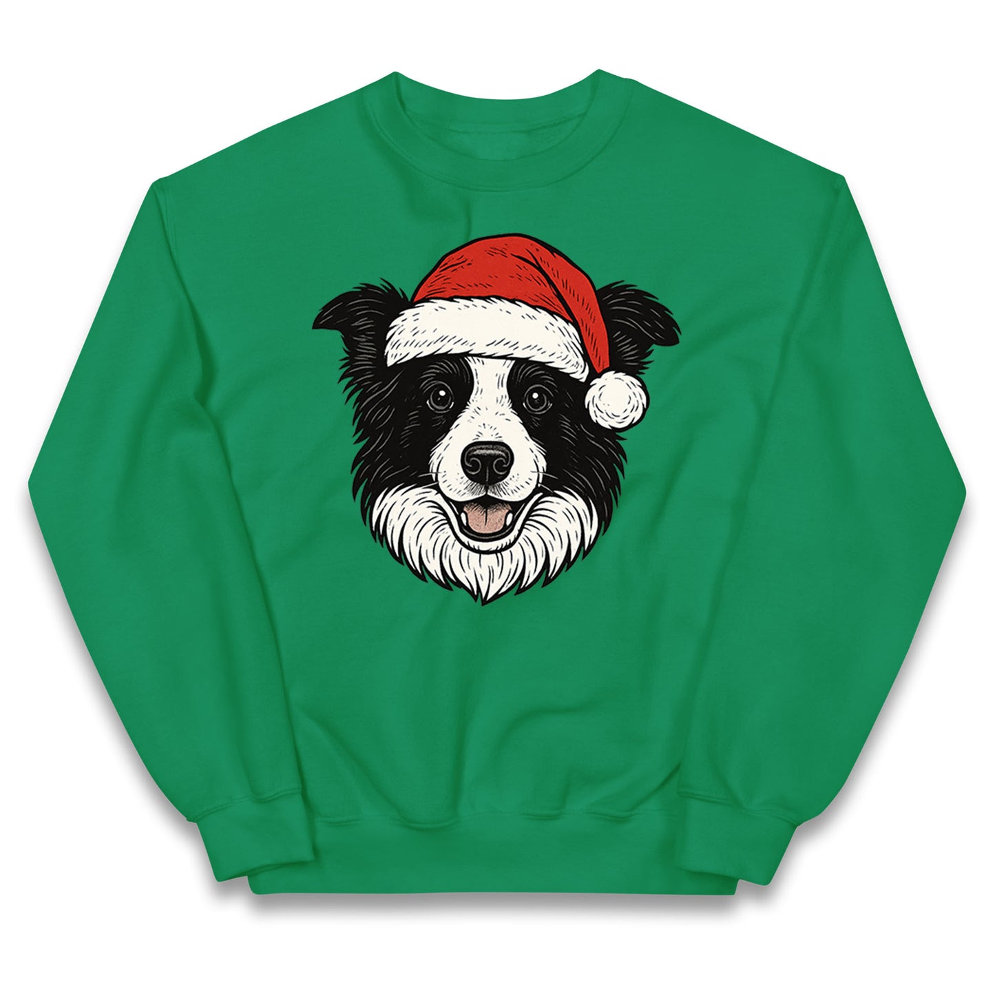 Border Collie Christmas Kids Jumper