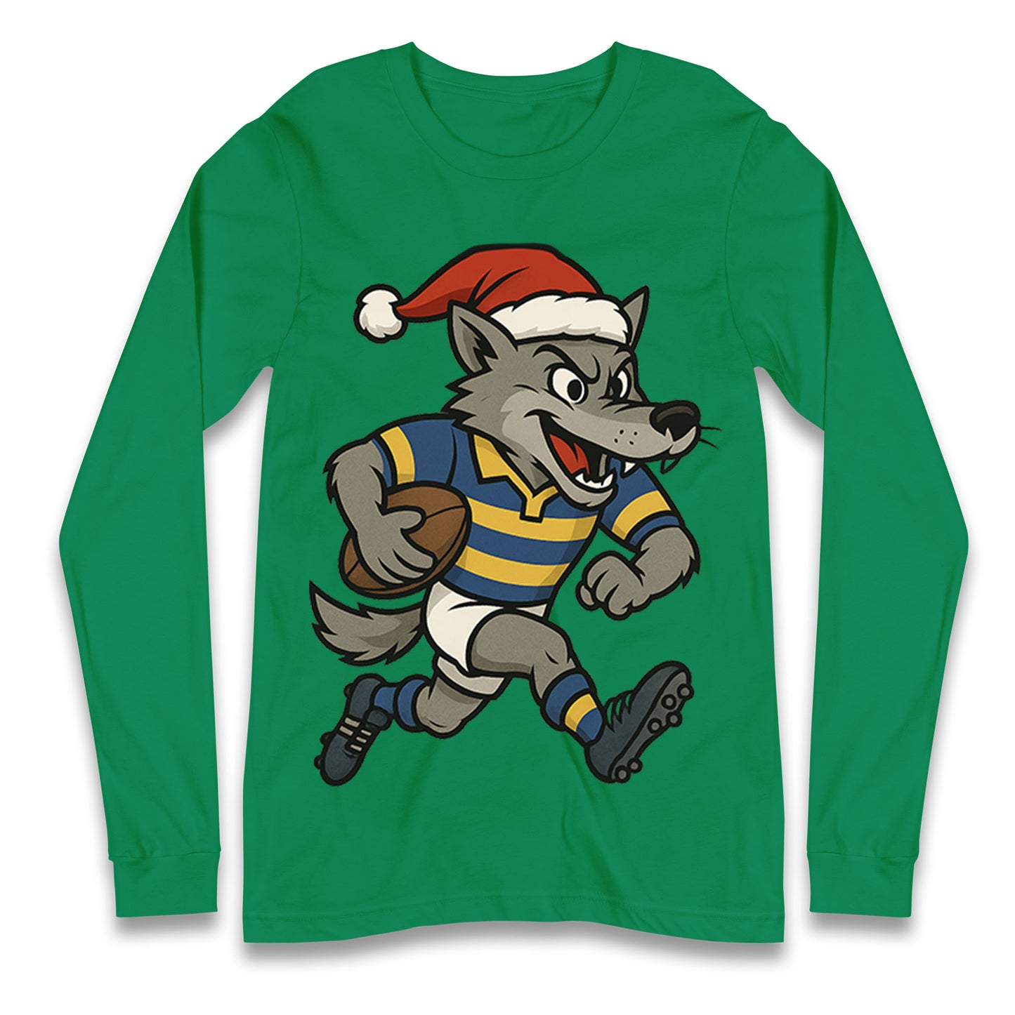 Warrington Wolves Christmas Longsleeve T Shirt 