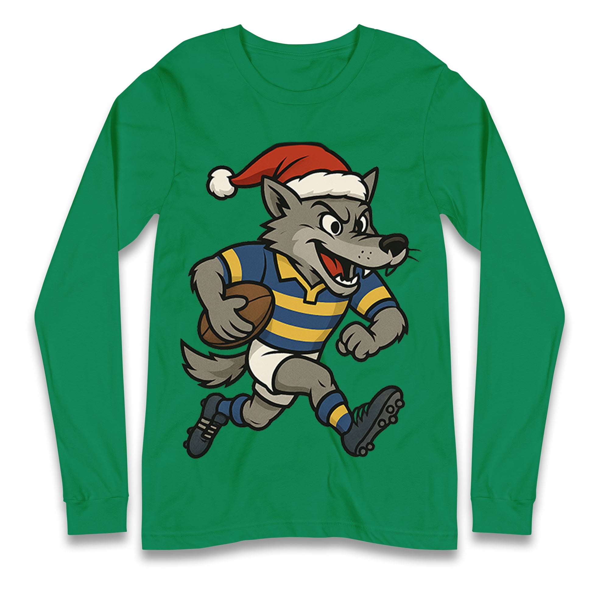 Warrington Wolves Christmas Longsleeve T Shirt 