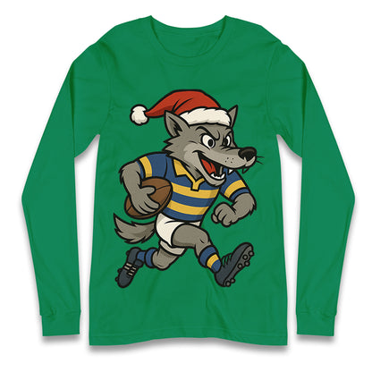 Warrington Wolves Christmas Longsleeve T Shirt 
