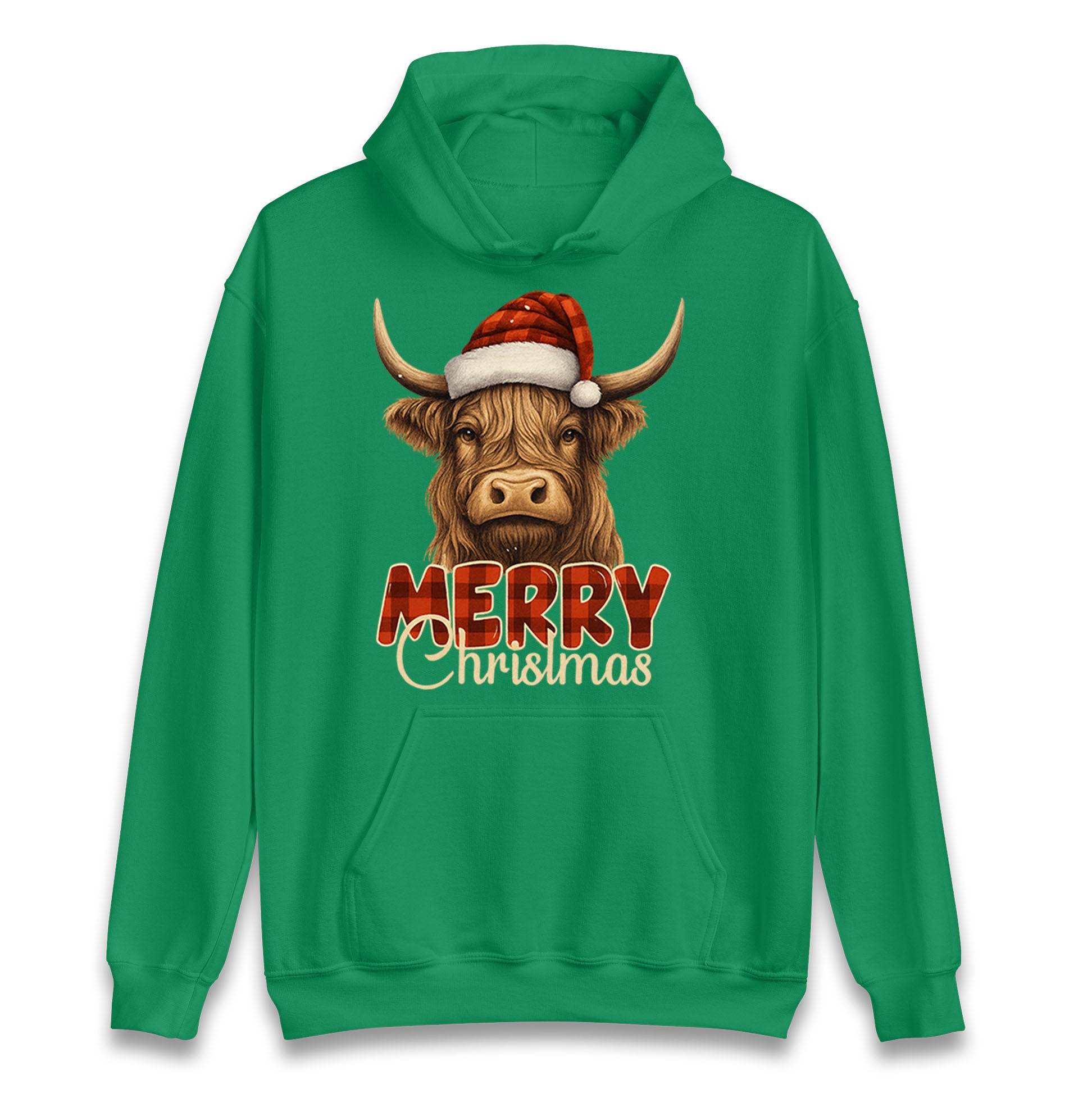 Highland Cow Christmas Hoodie