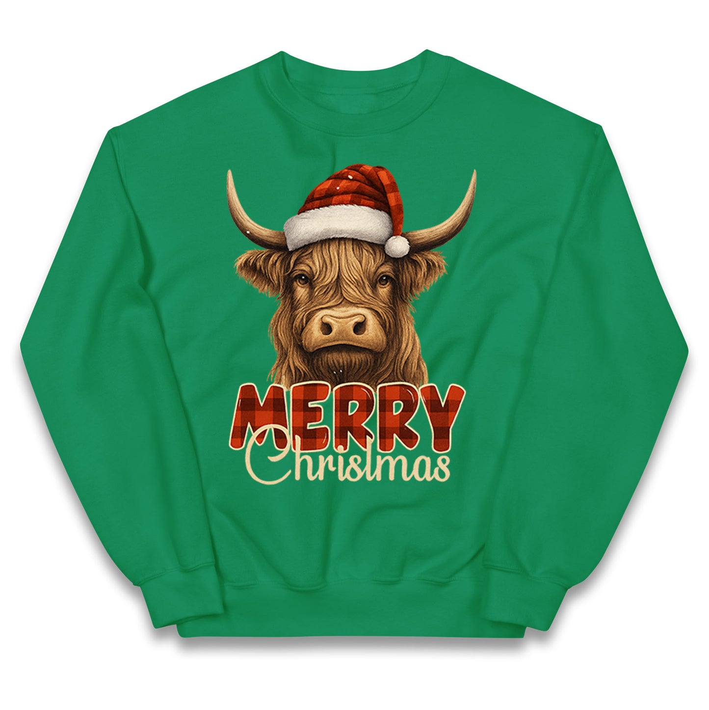 Highland Cow Christmas Kids Jumper