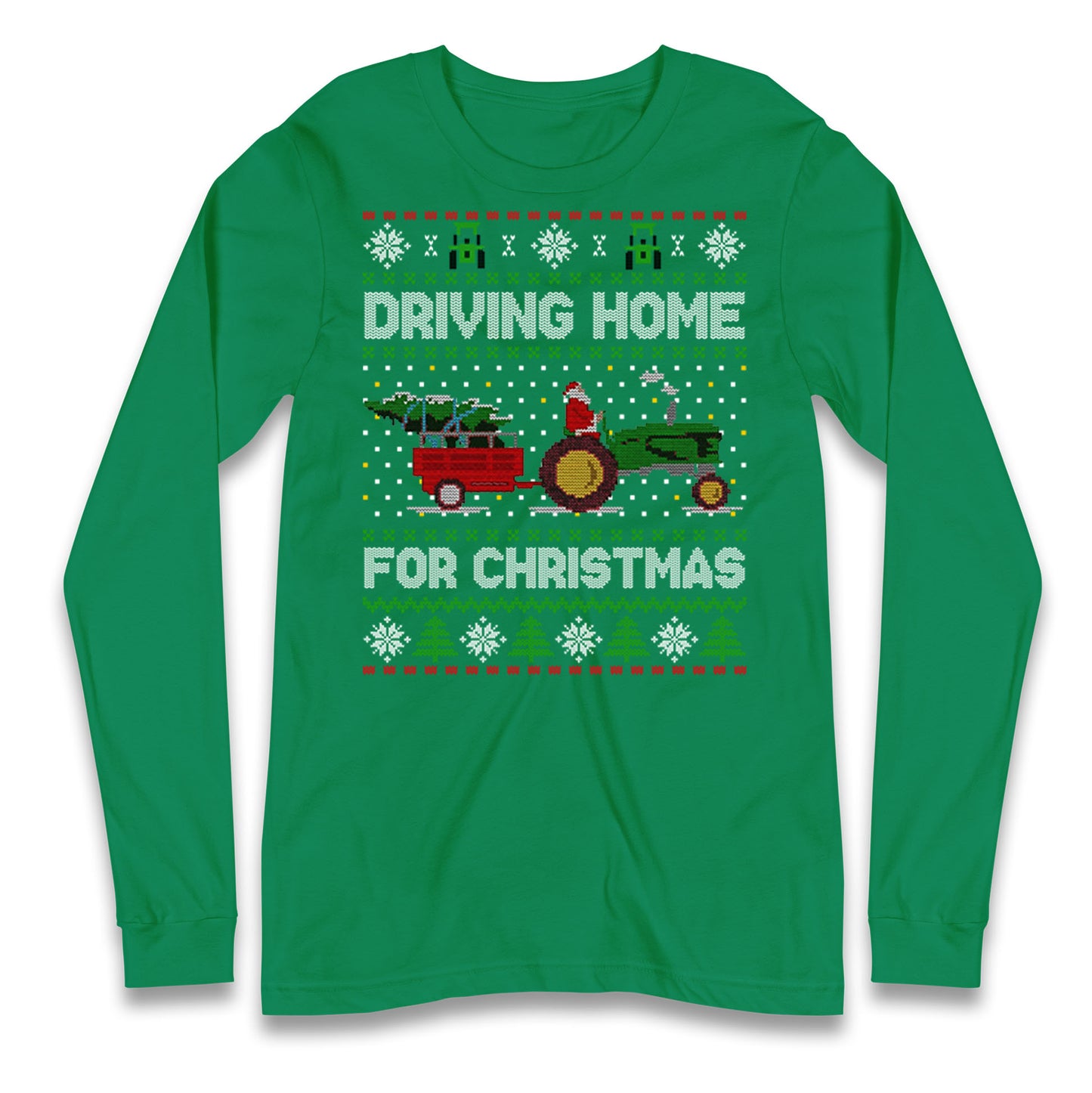 John Deere Christmas Longsleeve T Shirt 