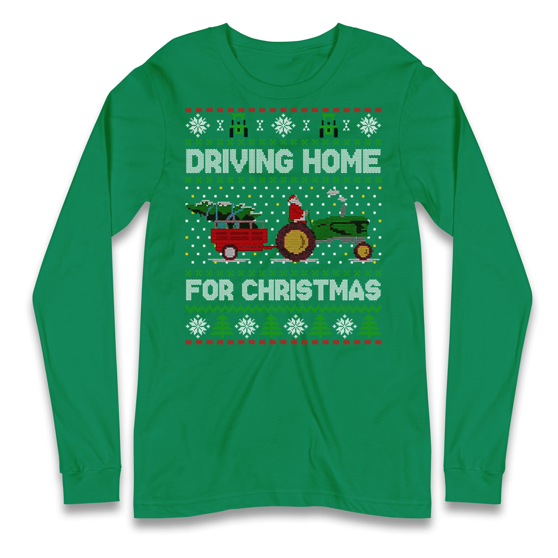 John Deere Christmas Longsleeve T Shirt 