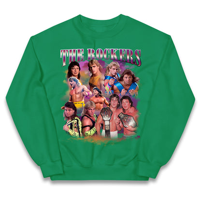 Retro The Rockers Bootleg Wrestling Kids Jumper