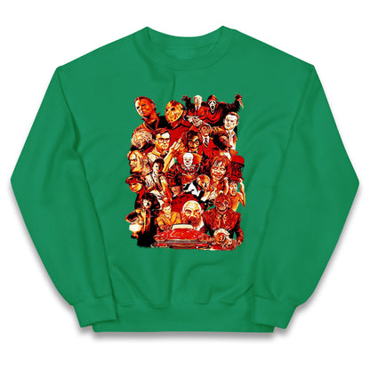 Horror Characters Halloween Kids Jumper