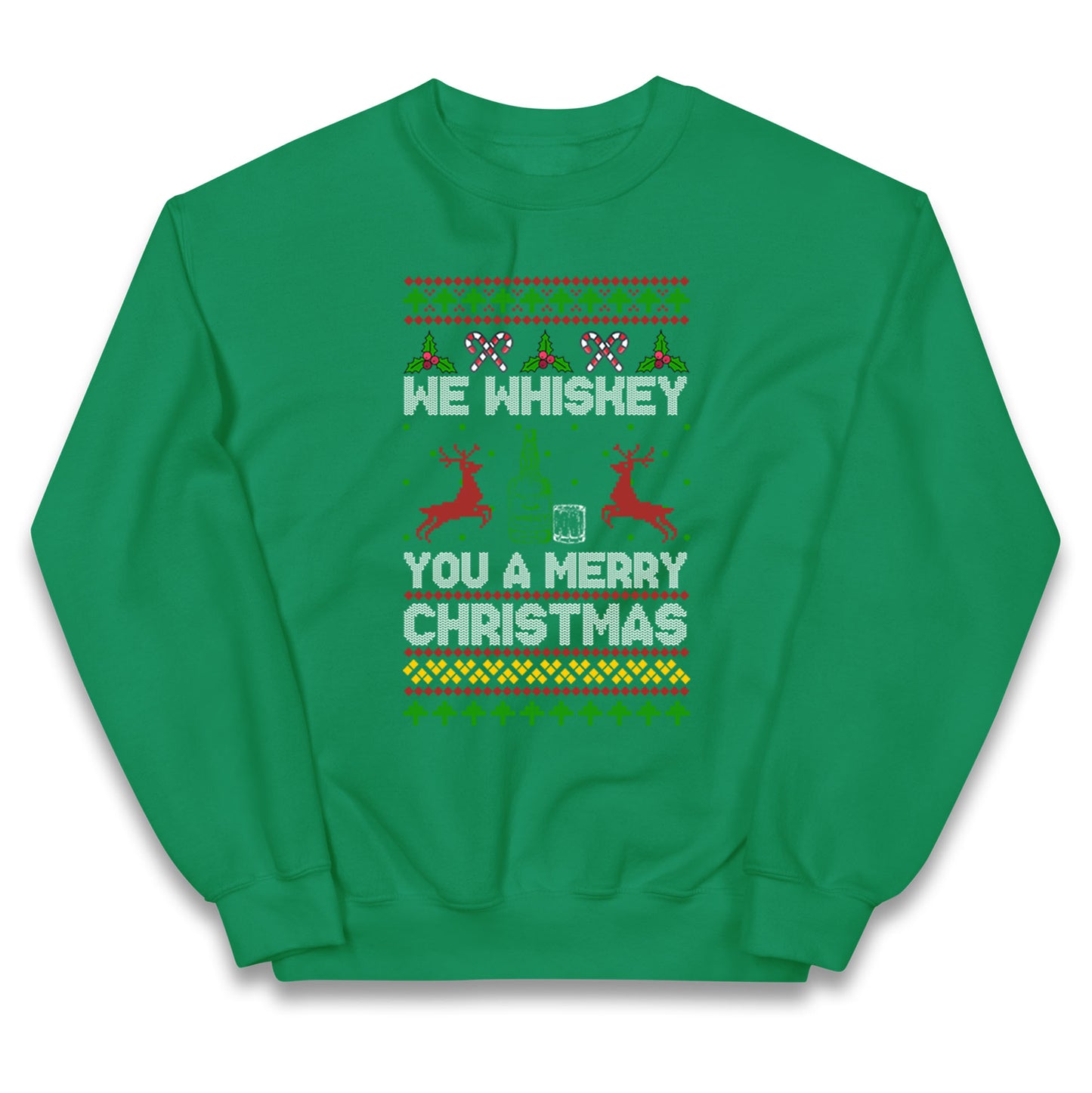 whisky Christmas Kids Jumper