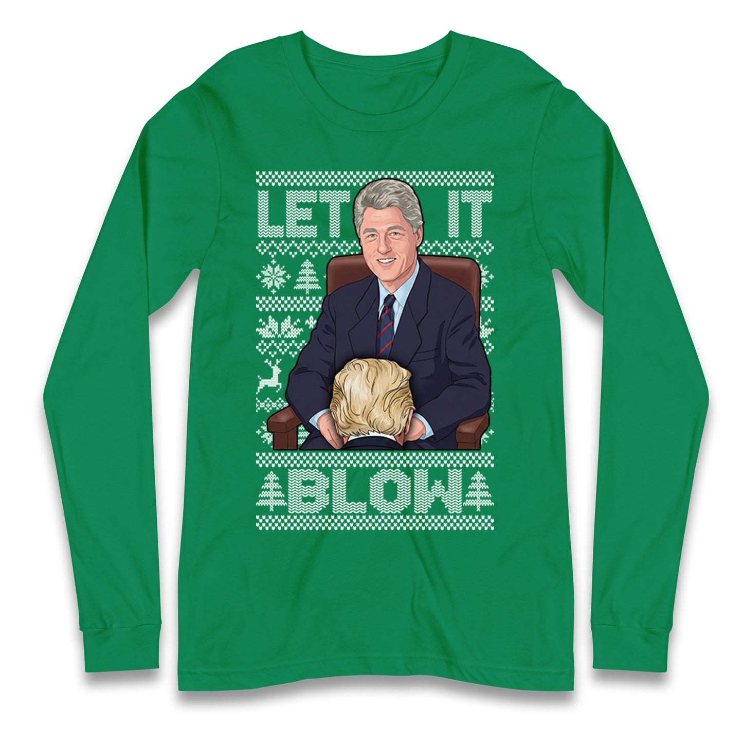 Bill Clinton Christmas Longsleeve T Shirt 