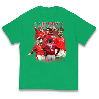 Retro Cantona Bootleg Football Kids T Shirt