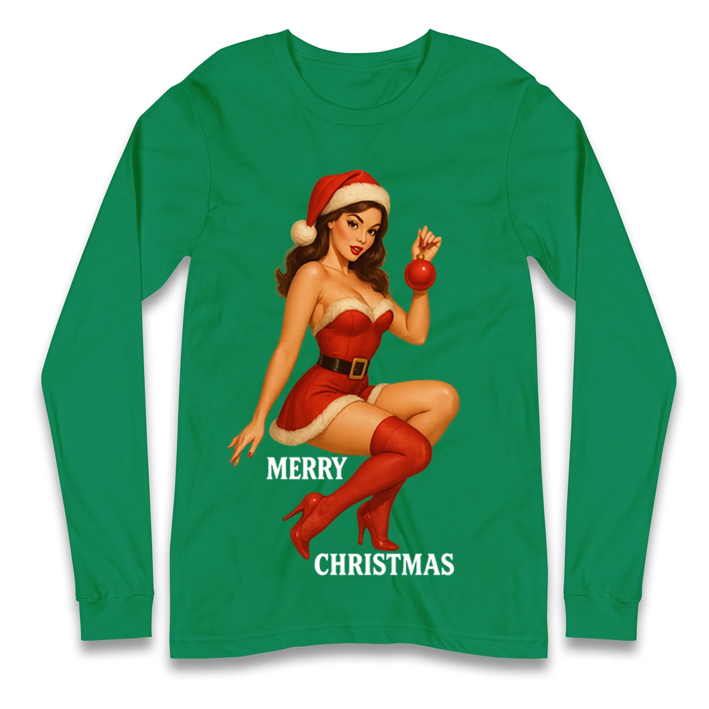Merry Christmas Sexy Christmas Long Sleeve Shirt
