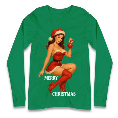 Merry Christmas Sexy Christmas Long Sleeve Shirt
