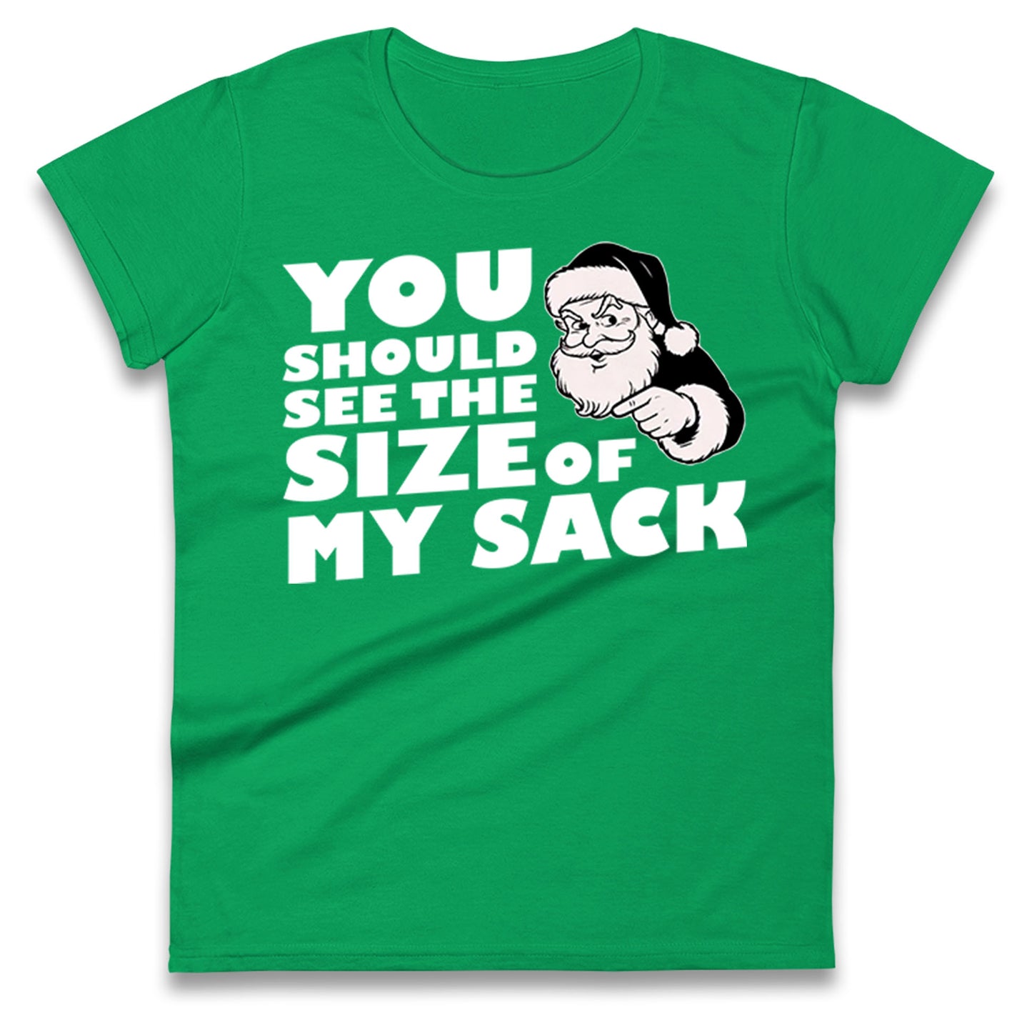 Santas Sack Ladies T Shirt