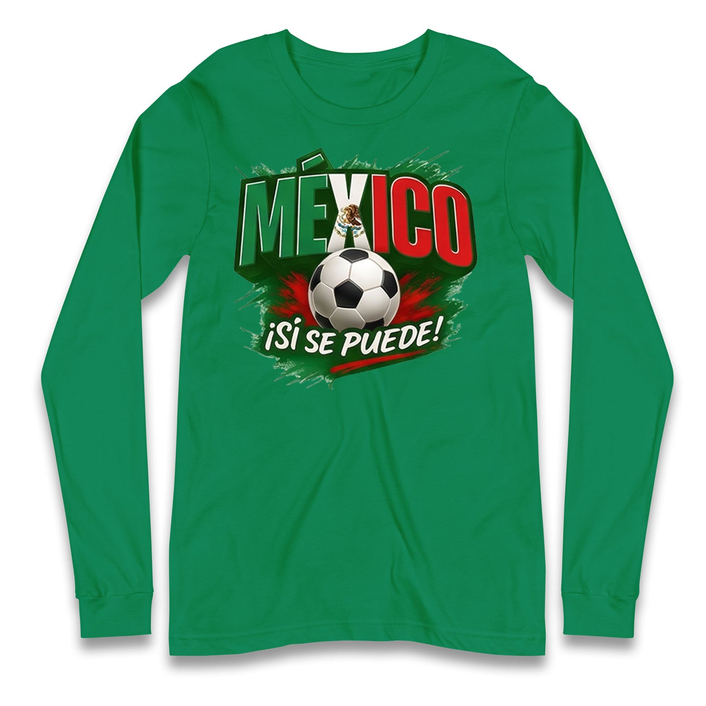 Mexico Retro World Cup Longsleeve T Shirt 