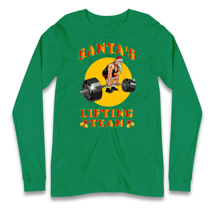 bodybuilding gym christmas long sleeve t shirt